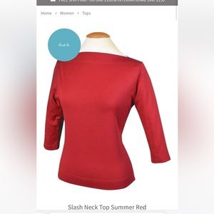 Vivien of Holloway Slash neck top XL